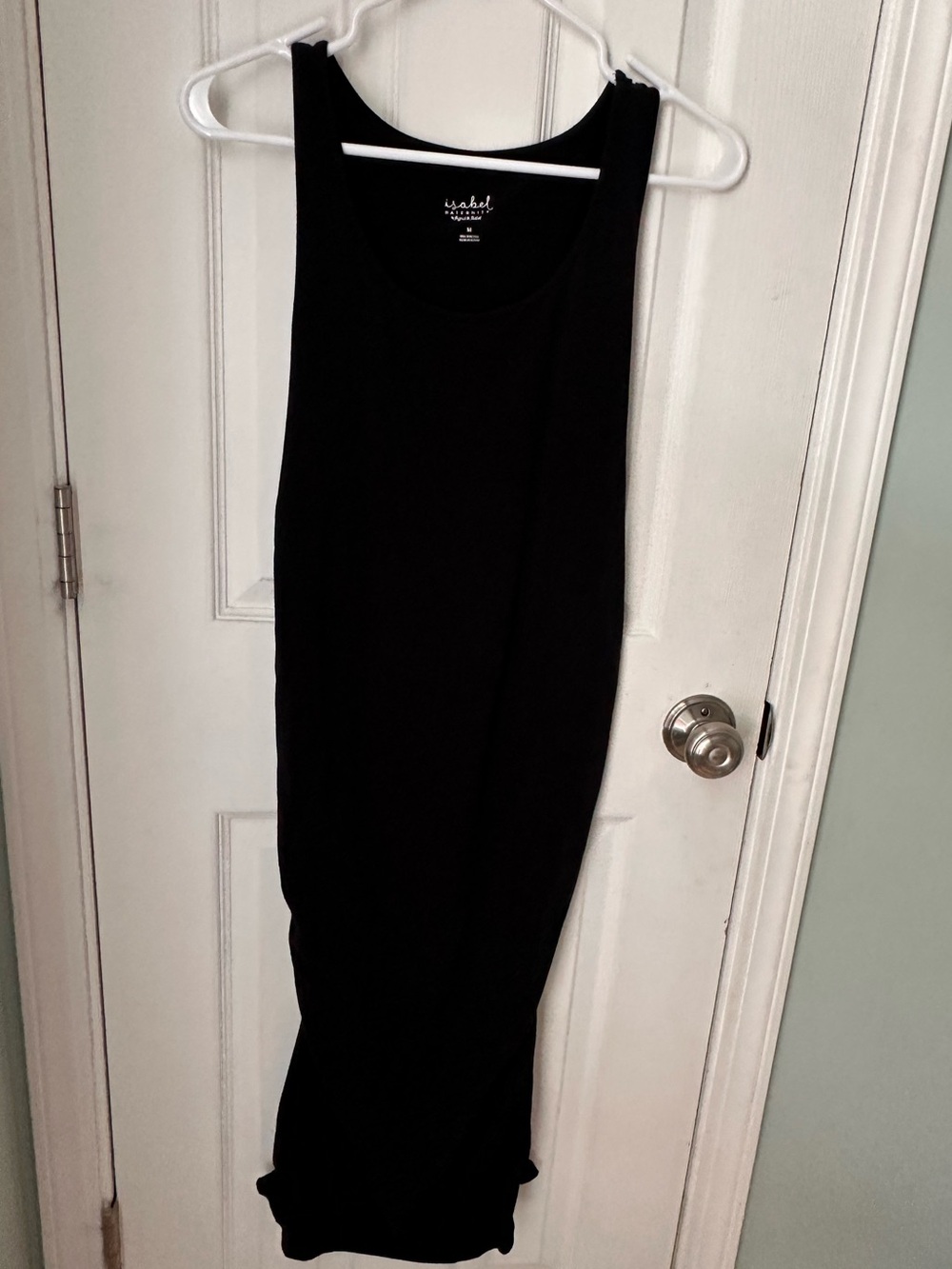 Black Tank Maternity Maxi Dress